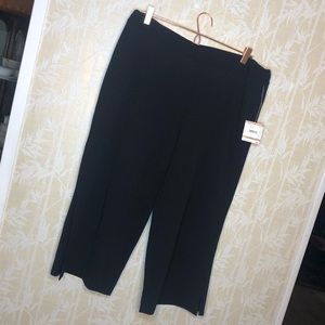 Black Dress Capris with Slit